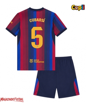 Barcelona Pau Cubarsi #5 Echipament de Fotbal Replică 2026-27 Copii Acasa (+ Șorturi)